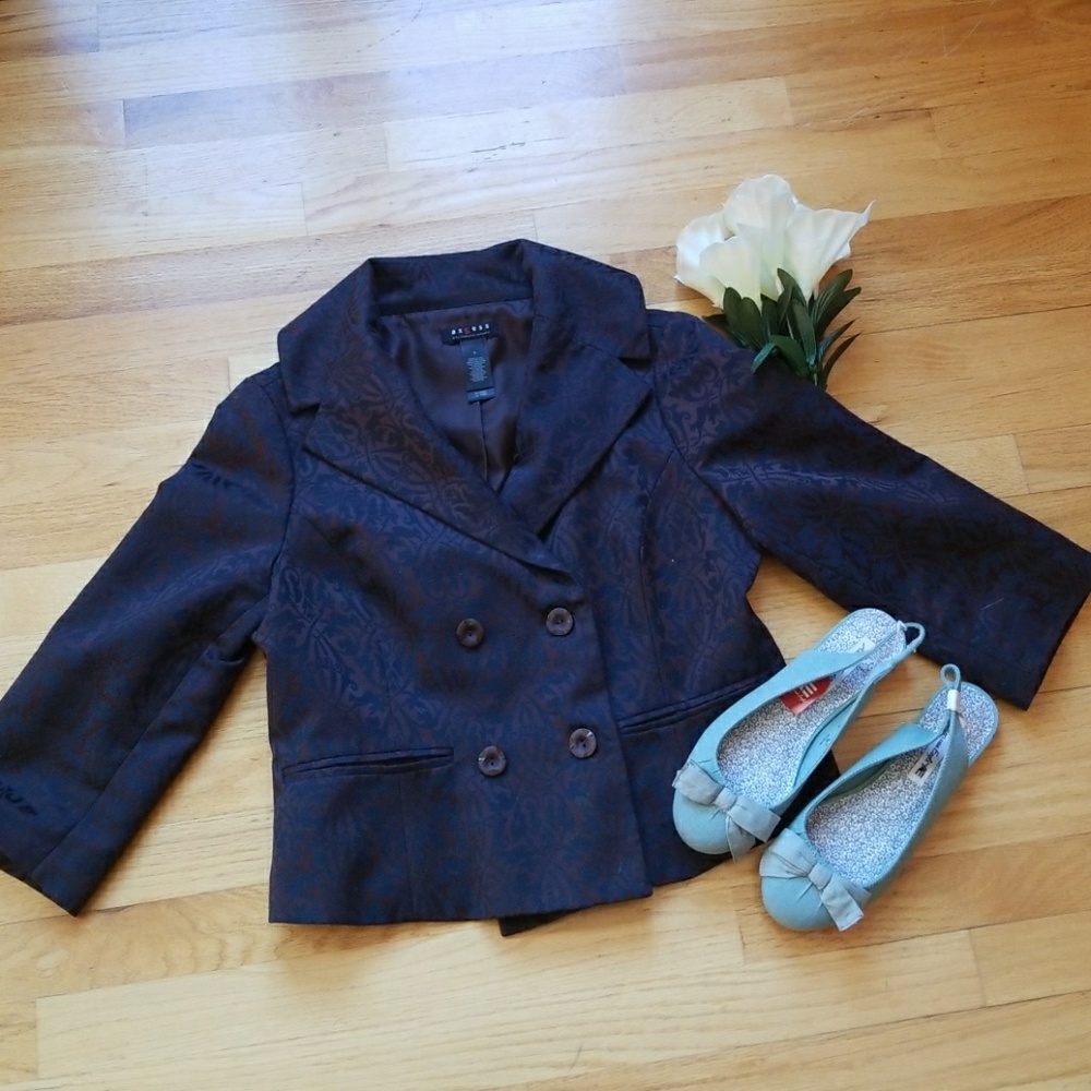 Short print jacket